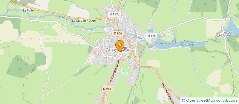 localisation de l'entreprise PATISSERIE ALEXANDRE à ARNAY-LE-DUC
