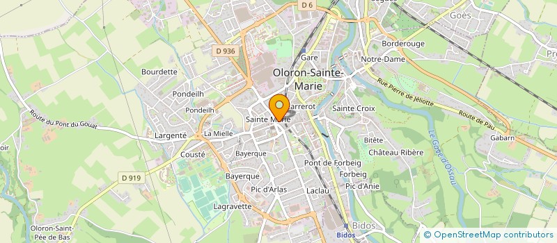 localisation de l'entreprise PATISSERIE ARTIGARREDE à OLORON-SAINTE-MARIE