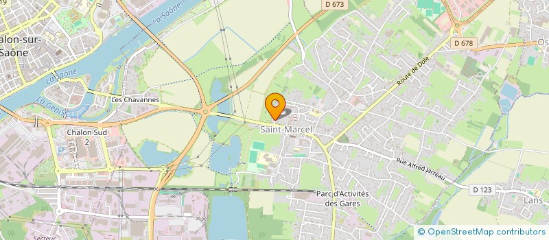 localisation de l'entreprise PATISSERIE BONNOT JEAN-BAPTISTE & PAULINE  SAINT-MARCEL