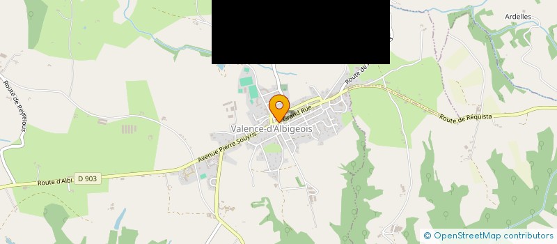 localisation de l'entreprise PATISSERIE BOULANGERIE CABOT  VALENCE-D'ALBIGEOIS