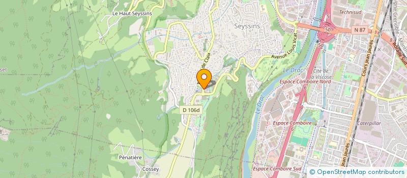 localisation de l'entreprise PATISSERIE BRUSINI COLLET  GRENOBLE