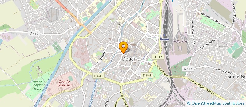 localisation de l'entreprise PATISSERIE CAPRON à DOUAI