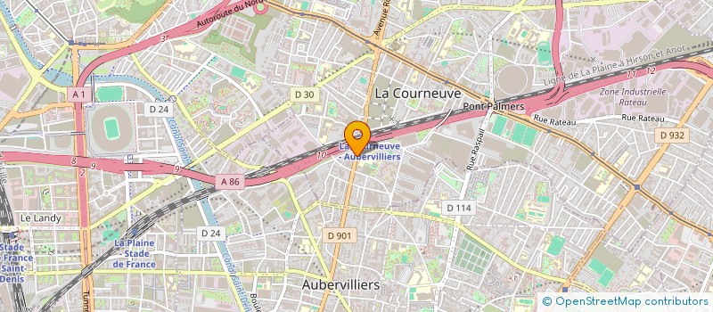 localisation de l'entreprise PATISSERIE CHELBI à LA COURNEUVE