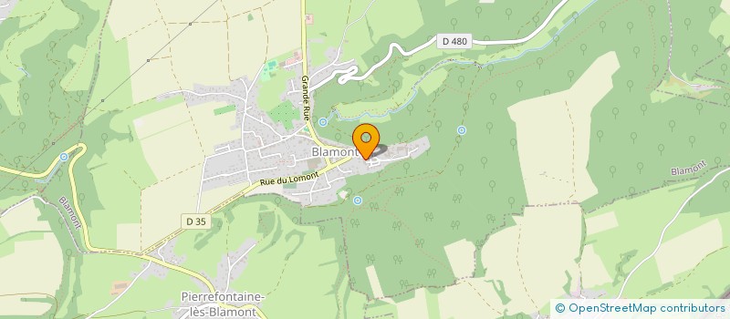 localisation de l'entreprise PATISSERIE CHOCOLATERIE ALAIN ERAY  BLAMONT