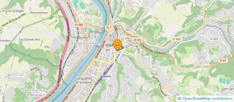 localisation de l'entreprise PATISSERIE CHOCOLATERIE CONFISERIE CASS'ONADE à VIENNE
