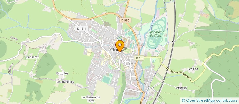localisation de l'entreprise PATISSERIE CHOCOLATERIE GERMAIN à CLUNY