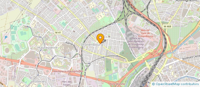 localisation de l'entreprise PATISSERIE CHOCOLATERIE HELTERLE à STRASBOURG
