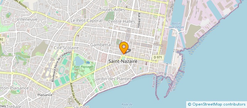 localisation de l'entreprise PATISSERIE CHOCOLATERIE TB à SAINT-NAZAIRE