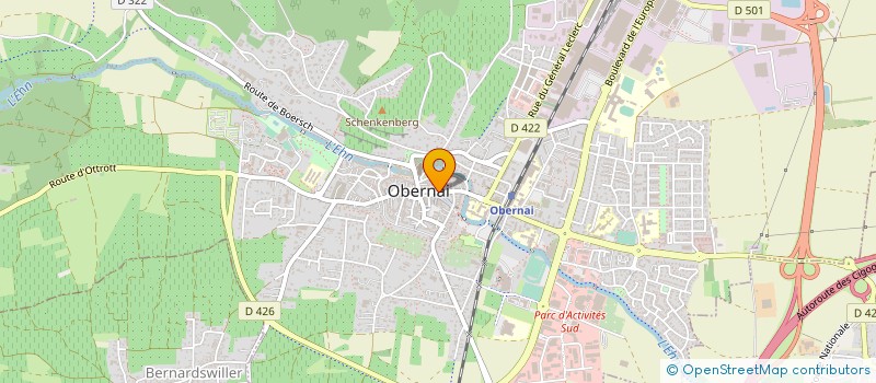 localisation de l'entreprise PATISSERIE CONFISERIE GROSS à OBERNAI