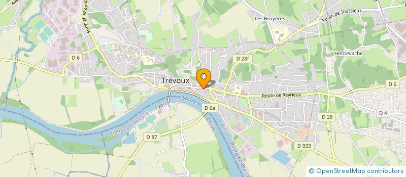 localisation de l'entreprise PATISSERIE CORMORECHE à TREVOUX