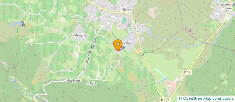 localisation de l'entreprise PATISSERIE D'ANGELO  CLARET