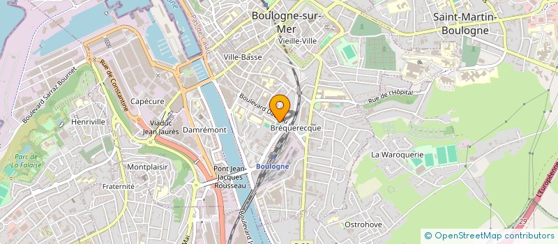 localisation de l'entreprise PATISSERIE DAUNOU à BOULOGNE-SUR-MER