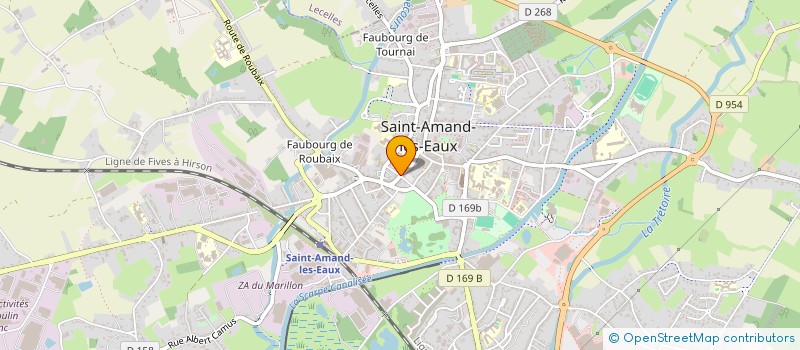 localisation de l'entreprise PATISSERIE DE L'ABBATIALE  SAINT-AMAND-LES-EAUX