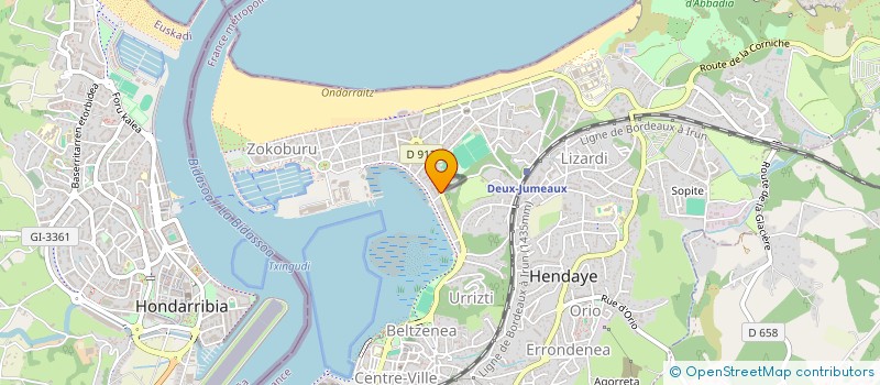 localisation de l'entreprise PATISSERIE DE L EUROPE à HENDAYE