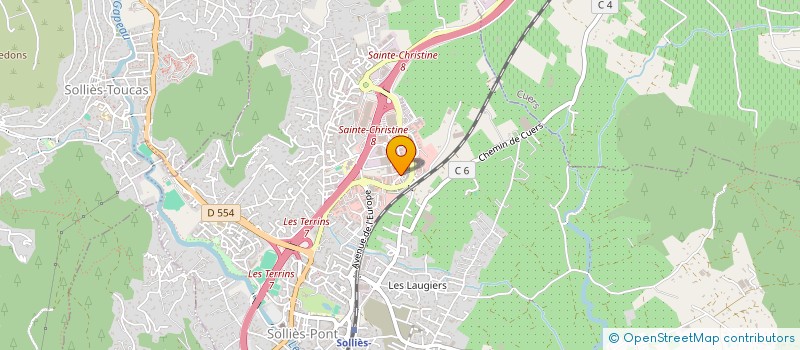 localisation de l'entreprise PATISSERIE DE SOLLIES  SOLLIES-PONT