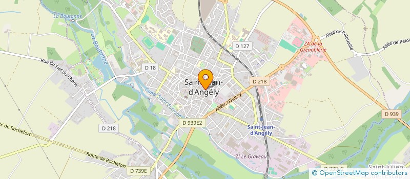 localisation de l'entreprise PATISSERIE DELAGE  SAINT-JEAN-D'ANGELY