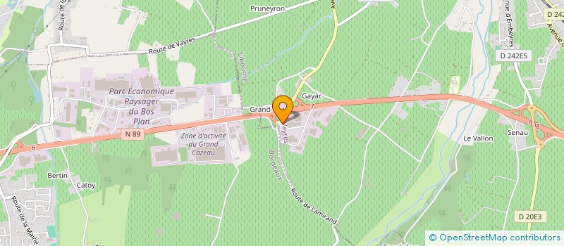 localisation de l'entreprise PATISSERIE DES DEUX MOULINS  VAYRES