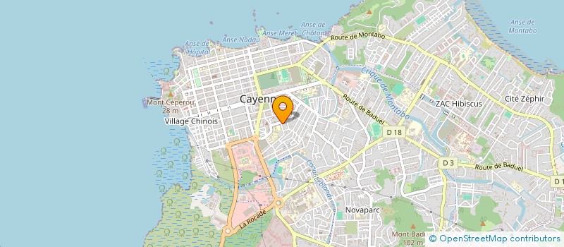 localisation de l'entreprise PATISSERIE DES MANGUIERS à CAYENNE