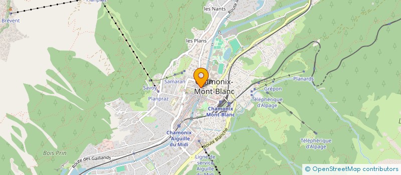 localisation de l'entreprise PATISSERIE DES MOULINS à CHAMONIX-MONT-BLANC
