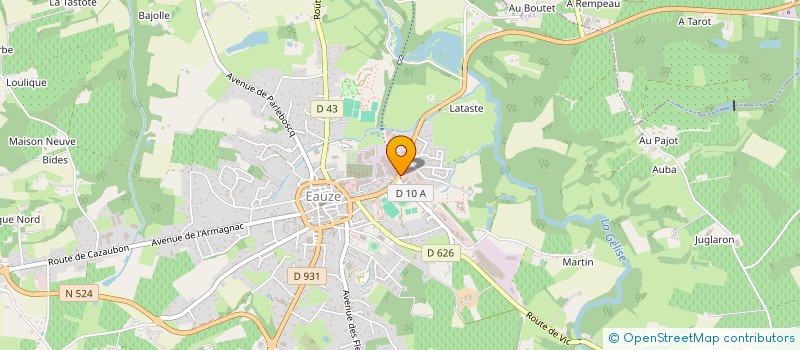 localisation de l'entreprise PATISSERIE DES MOUSQUETAIRES à EAUZE