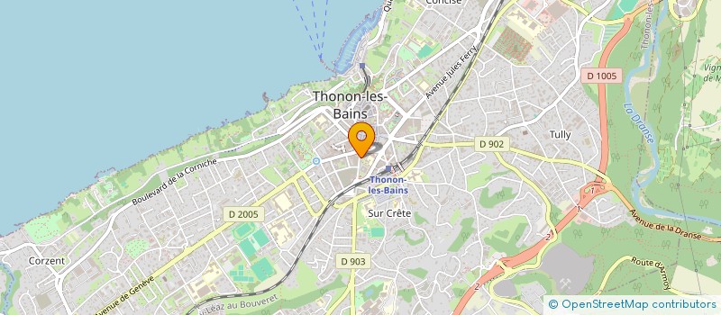 localisation de l'entreprise PATISSERIE DONCHE à THONON-LES-BAINS