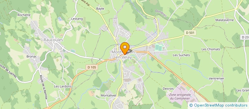 localisation de l'entreprise PATISSERIE DUPLAT à MONTFAUCON-EN-VELAY