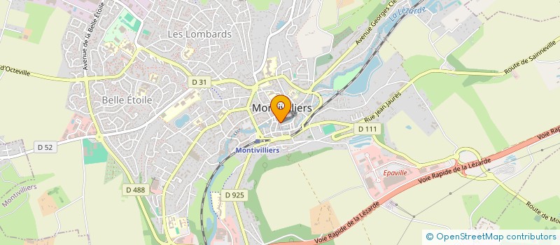 localisation de l'entreprise PATISSERIE FAUVEL à MONTIVILLIERS