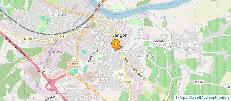 localisation de l'entreprise PATISSERIE FRAGA  LANGON