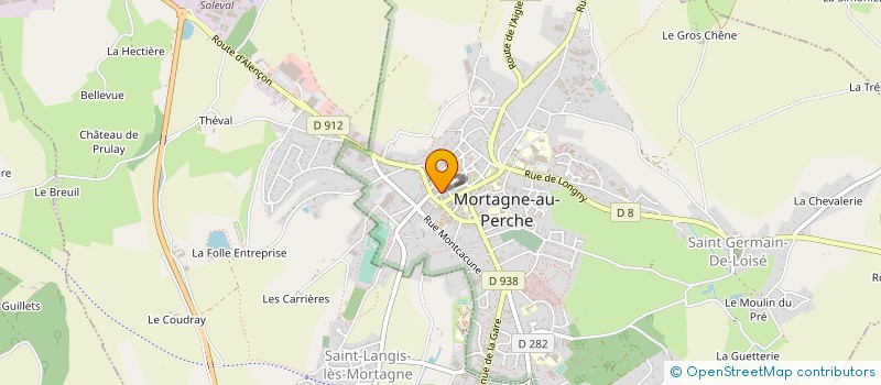 localisation de l'entreprise PATISSERIE GOUIN à MORTAGNE-AU-PERCHE
