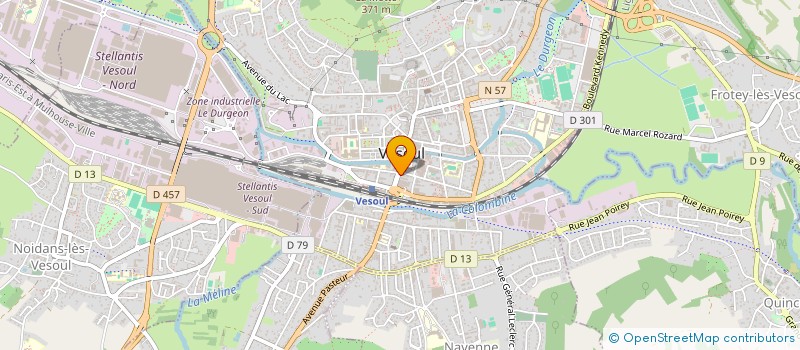 localisation de l'entreprise PATISSERIE JACQUEMARD  VESOUL