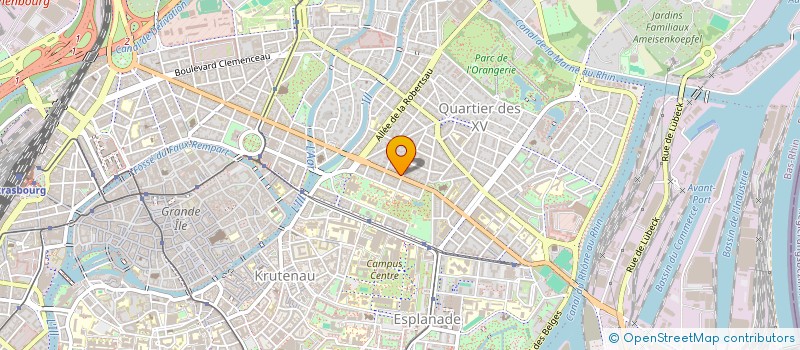 localisation de l'entreprise PATISSERIE JEAN-CLAUDE ZIEGLER à STRASBOURG