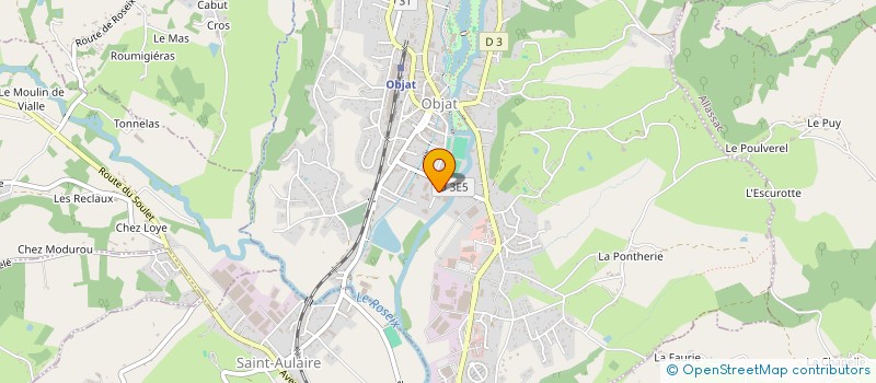 localisation de l'entreprise PATISSERIE JMMC  OBJAT