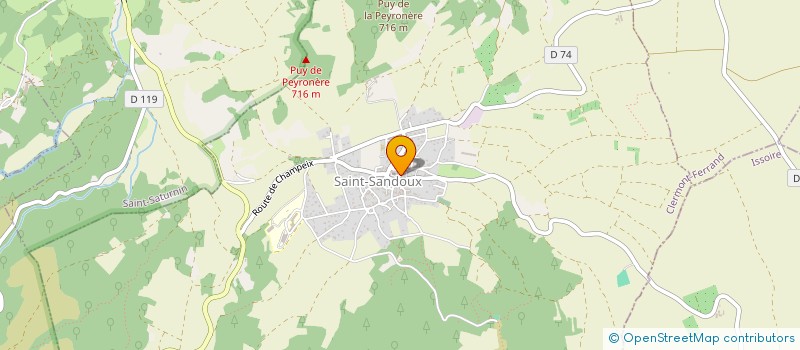 localisation de l'entreprise PATISSERIE JUILHARD à SAINT-AMANT-TALLENDE