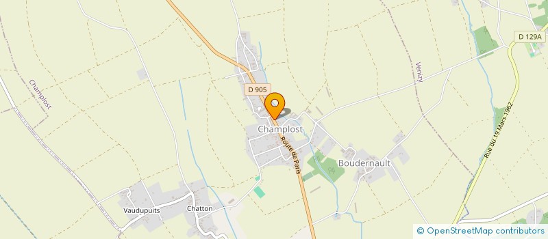 localisation de l'entreprise PATISSERIE LE POIRIER ROUGE  CHAMPLOST