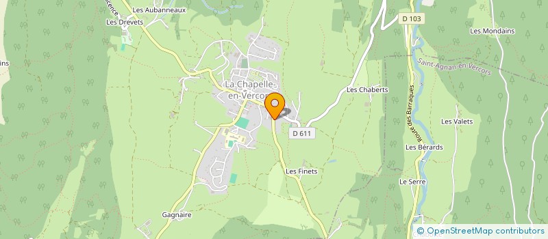 localisation de l'entreprise PATISSERIE LECLERE SARL à LA CHAPELLE-EN-VERCORS