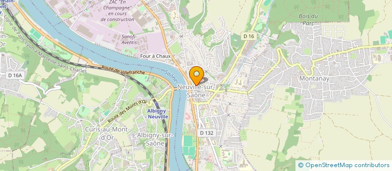 localisation de l'entreprise PATISSERIE LEJEUNE à NEUVILLE-SUR-SAONE