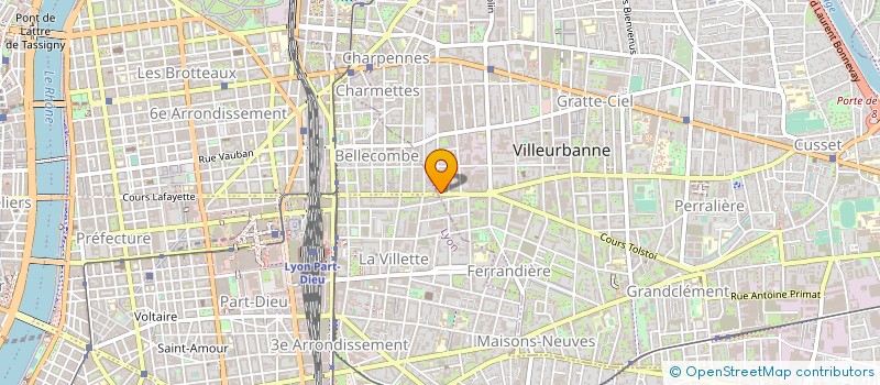 localisation de l'entreprise PATISSERIE LES QUATRES SAVEURS  VILLEURBANNE