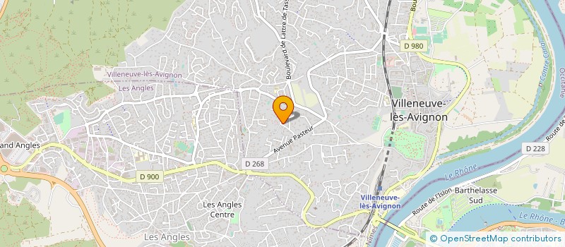 localisation de l'entreprise PATISSERIE MARCELLIN  VILLENEUVE-LES-AVIGNON