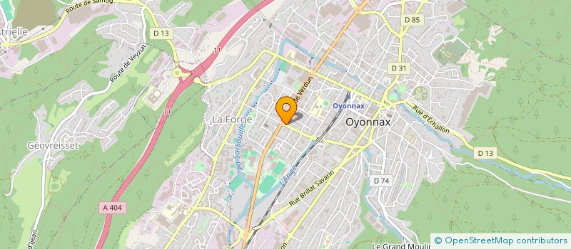 localisation de l'entreprise PATISSERIE MARECHAL à OYONNAX