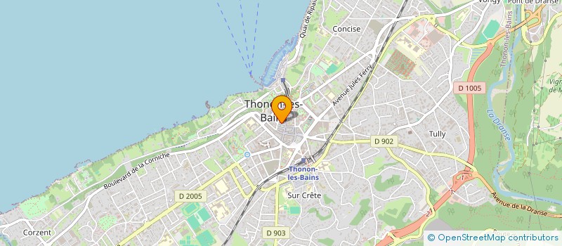 localisation de l'entreprise PATISSERIE MEARY LUDOVIC à THONON-LES-BAINS