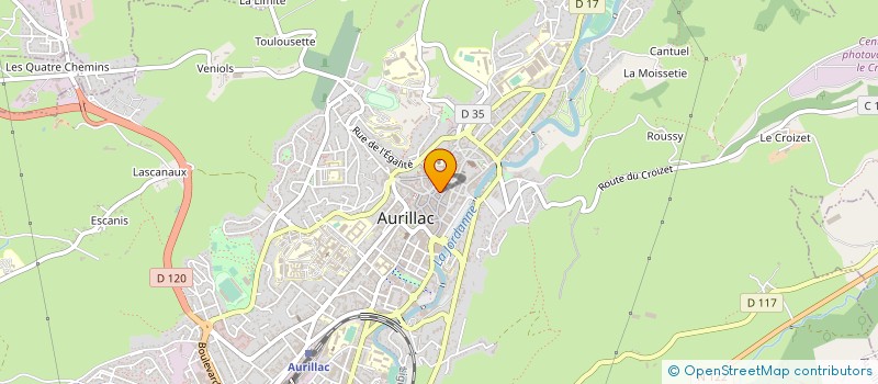 localisation de l'entreprise PATISSERIE METAIS à AURILLAC