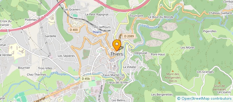 localisation de l'entreprise PATISSERIE MUSEUR à THIERS