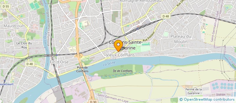 localisation de l'entreprise PATISSERIE OSMONT à CONFLANS-SAINTE-HONORINE