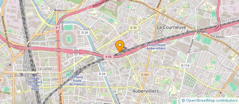localisation de l'entreprise PATISSERIE-PACK INTERNATIONALE à AUBERVILLIERS