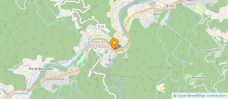 localisation de l'entreprise PATISSERIE PI ROUE ET COMPAGNIE à AMELIE-LES-BAINS-PALALDA