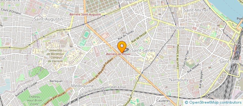 localisation de l'entreprise PATISSERIE PIERRE MATHIEU à BORDEAUX