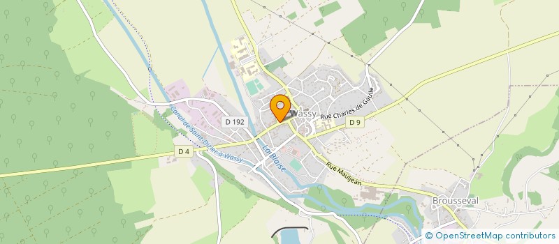 localisation de l'entreprise PATISSERIE-POINT CHAUD AUBERTIN-GABET à WASSY