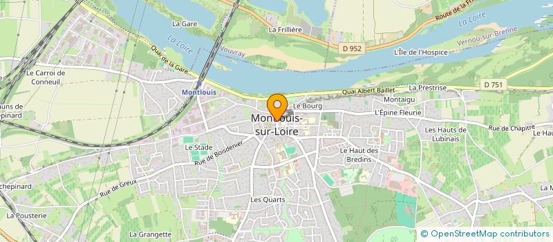 localisation de l'entreprise PATISSERIE POIRIER  MONTLOUIS-SUR-LOIRE