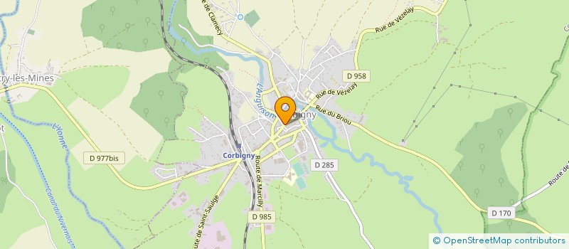 localisation de l'entreprise PATISSERIE POULLIN à CORBIGNY