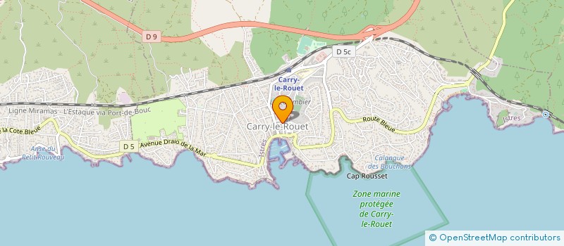 localisation de l'entreprise PATISSERIE REYNIER  CARRY-LE-ROUET